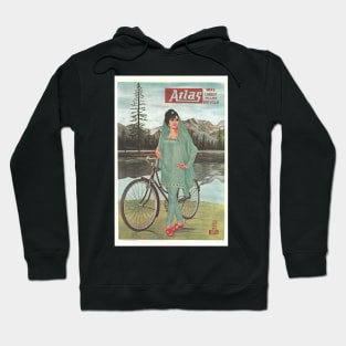 Atlas Bicycles - Vintage Bicycle Poster from 1971 Hoodie